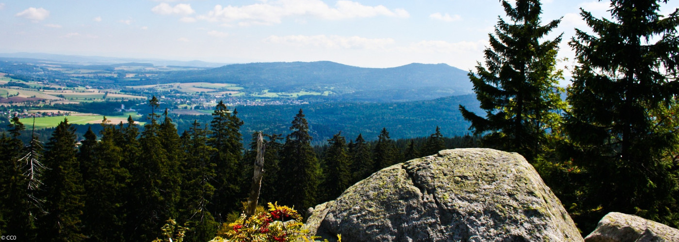 Blick ins Fichtelgebirge