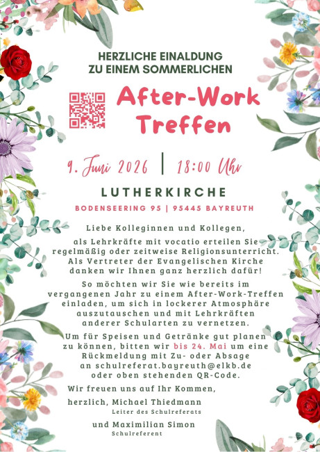After-Work-Treffen 2026 für Bayreuth